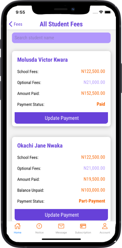 Iphone how to view list of teachers