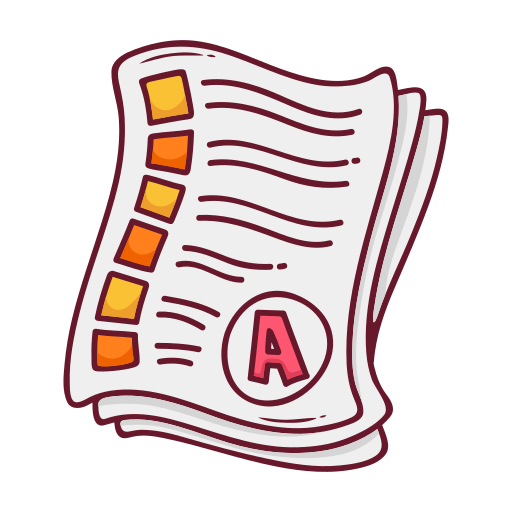 Icon signifying exam result